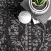 Smoky 12 x 15 (ft) Loomed Polypropylene Black Medallion Oriental Area rug - Image 11