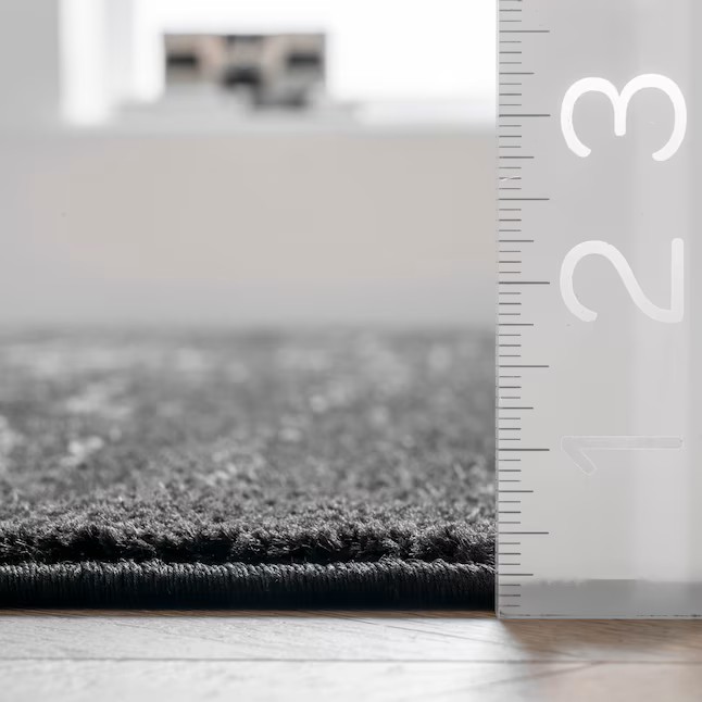 Smoky 12 x 15 (ft) Loomed Polypropylene Black Medallion Oriental Area rug - Image 6