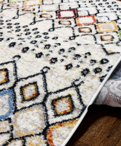 Alternative view of Arcadia Cream Diamond Area Rug - 4x6 (ft)