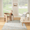 Nourison 9x12 (ft) Persian‑Inspired Blue Washable Rug - Image 2