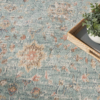 Nourison 9x12 (ft) Persian‑Inspired Blue Washable Rug - Image 3