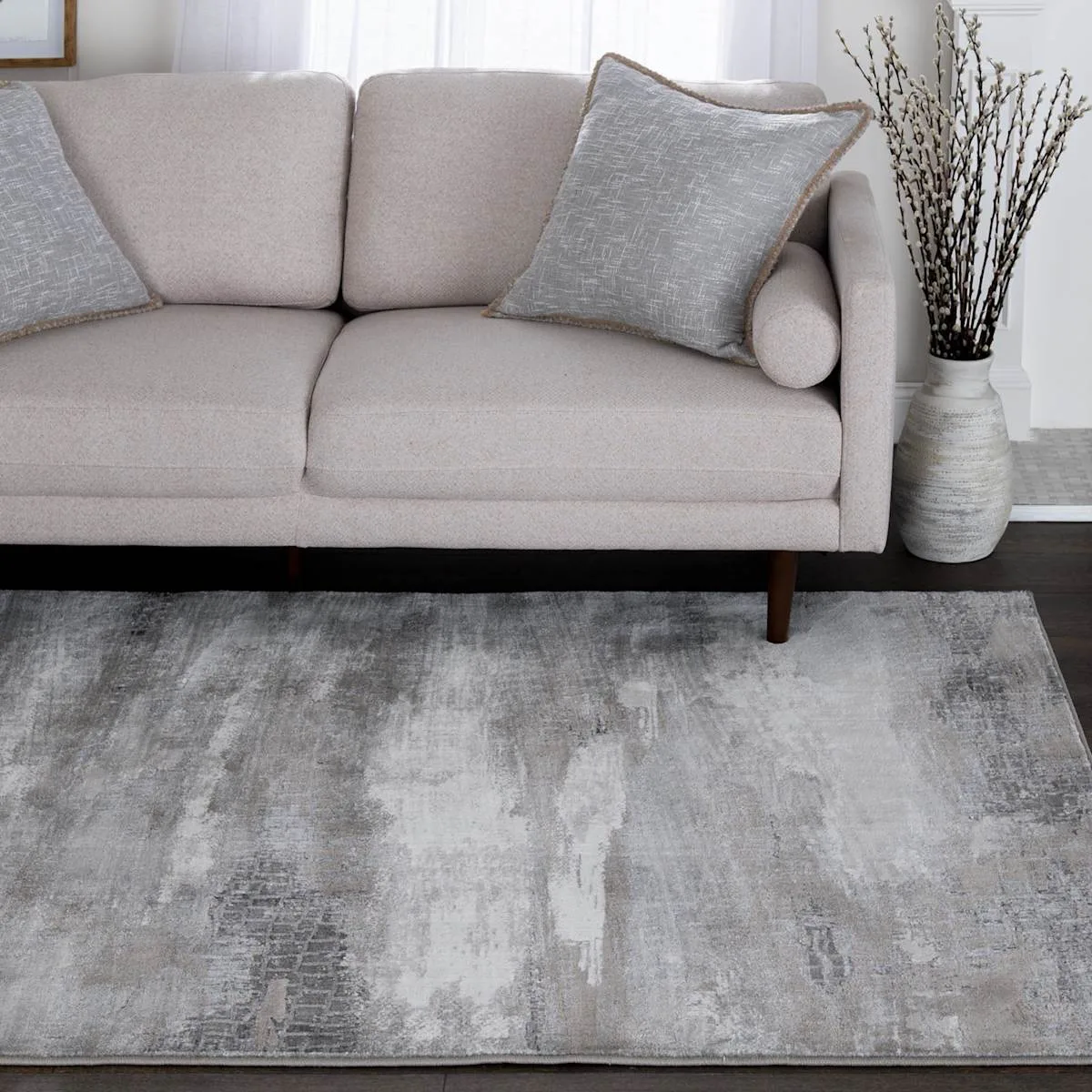 Camden Canbera Neutral Abstract Area Rug - 5x7 - Image 2