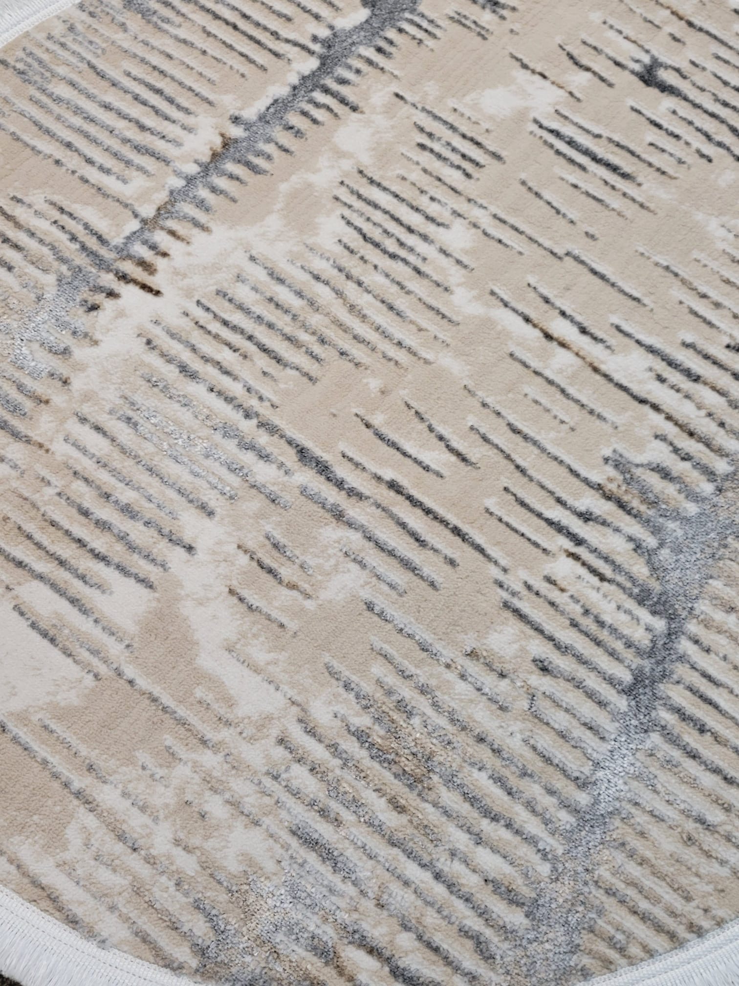 Driftwood Texture Round Rug - 3.2x3.2 (ft) - Image 3