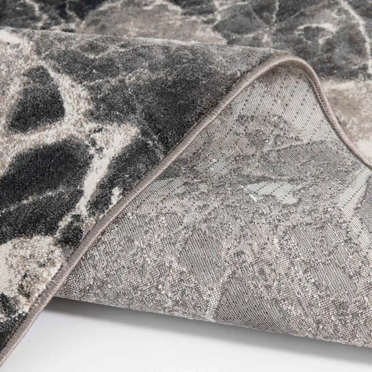 Adore Alaya Black/White Marbled Area Rug - 8x10 - Image 6