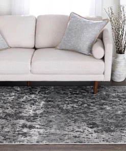Alternative view of Crosby St. Adore Black/Grey Abstract Area Rug - 5x7