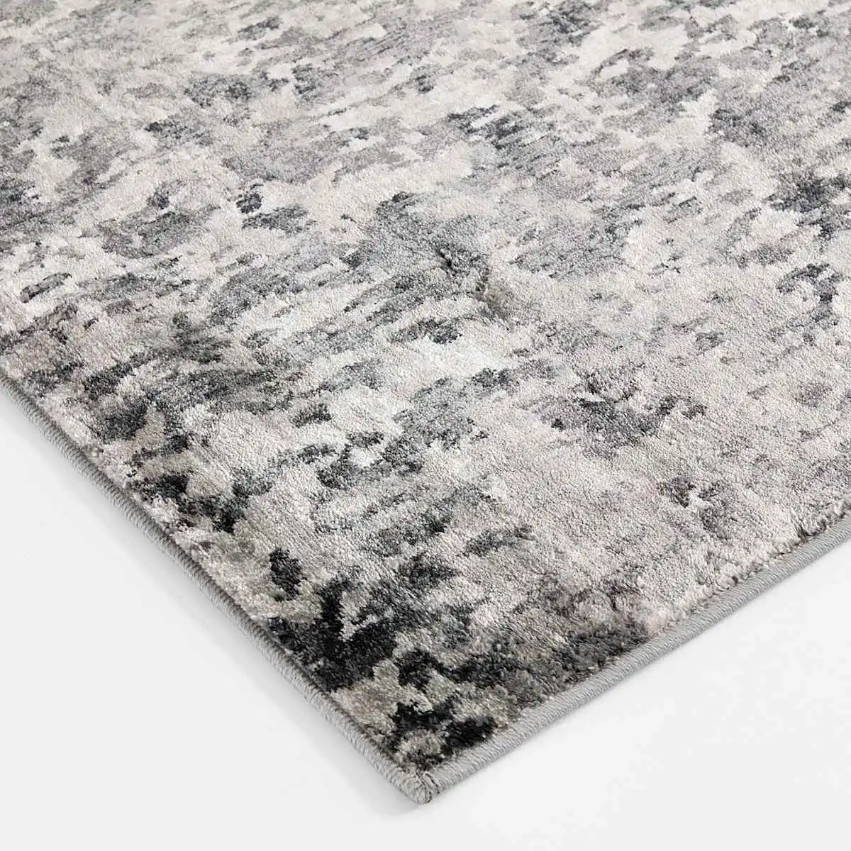 Crosby St. Adore Black/Grey Abstract Area Rug - 5x7 - Image 4