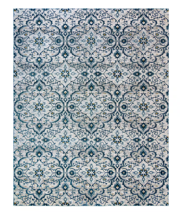 Bazaar Quattro Blue Medallion Area Rug - 8x10