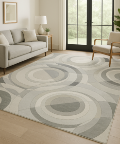 Traditional 8x11 rug styled in an elegant living room
