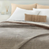 Blurred Dots Cotton Blanket 59x78 in - Beige - Image 3