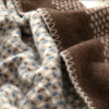 Blurred Dots Cotton Blanket 59x78 in - Beige - Image 4
