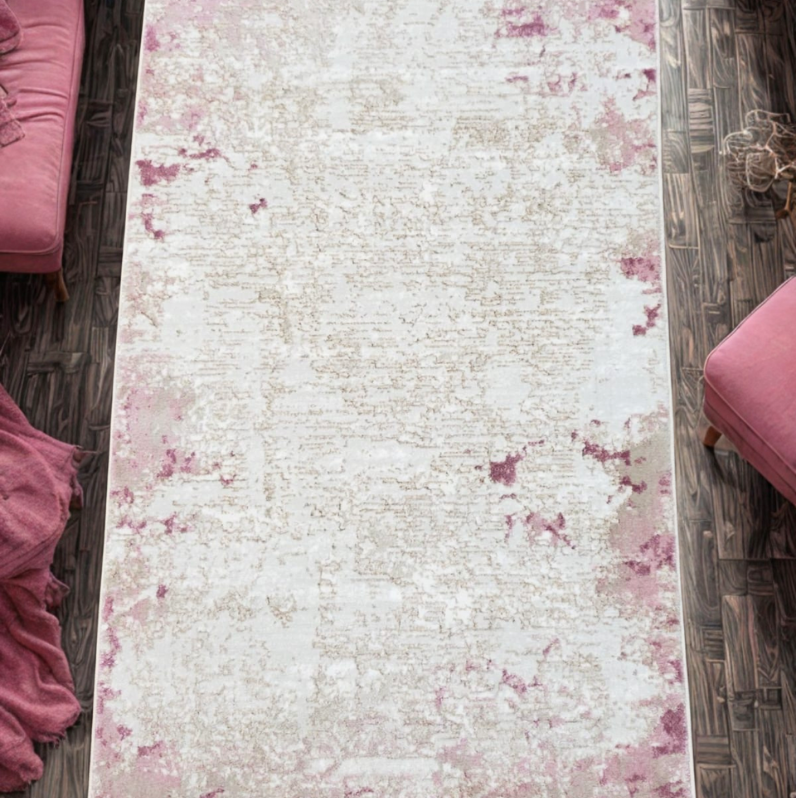 Niceness Blush Runner Rug - 2.6x6.5 (ft) - Image 2