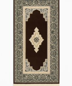 Classic Brown Medallion Runner Rug - 2.6x5 (ft)