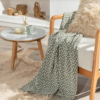 Dots Polar TV Blanket/Throw - Green, 47 X 67 in