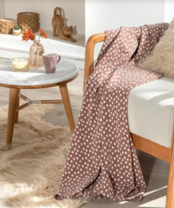 Dots Polar TV Blanket/Throw - Rose, 47 X 67 in