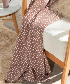 Alternative view of Dots Polar TV Blanket/Throw - Rose, 47 X 67 in
