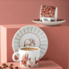 Elephant Porcelain Turkish Coffee Set for 2 - Image 2
