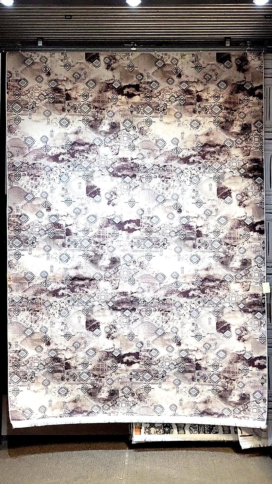 Rustic Geometric Harmony Area Rug - 6.5x9.8 (ft)