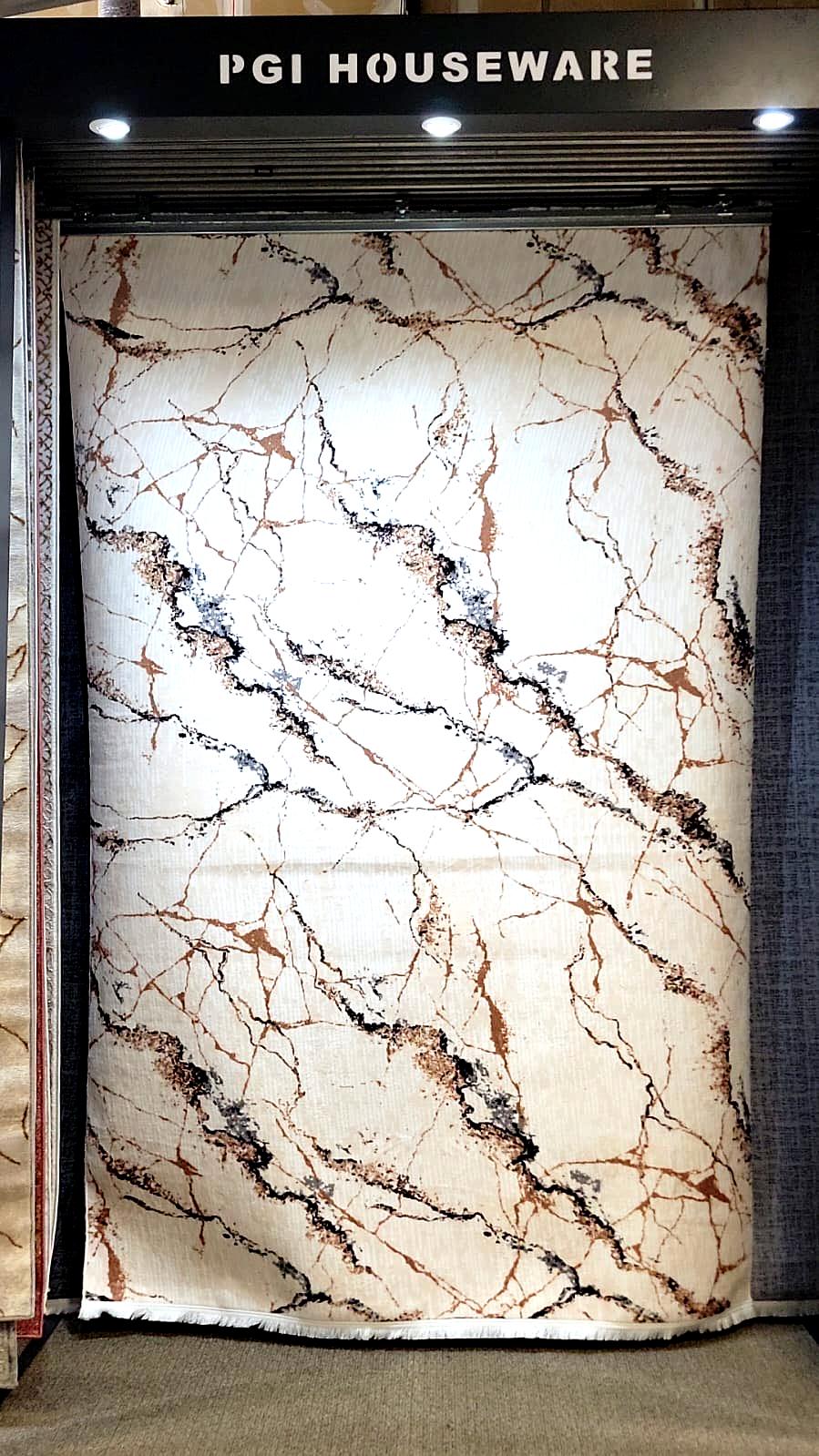 Marble Vein Elegance Area Rug - 6.5x9.8 (ft)