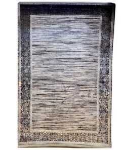 Classic Bordered Gray Area Rug-  6.5x9.5 (ft)