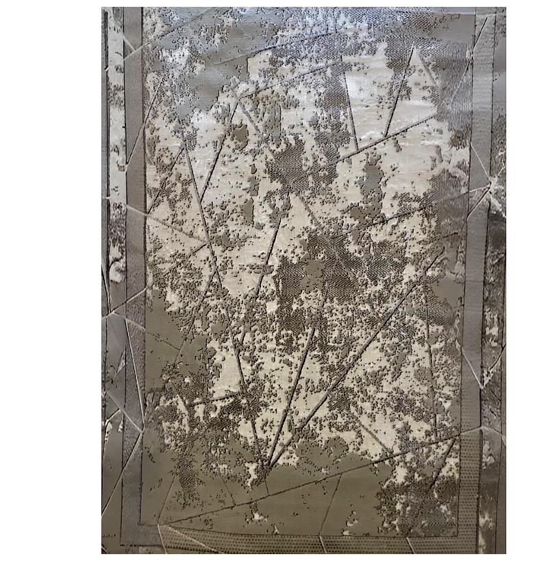 Abstract Geometric Lines Area Rug - 6.5x9.5 (ft)