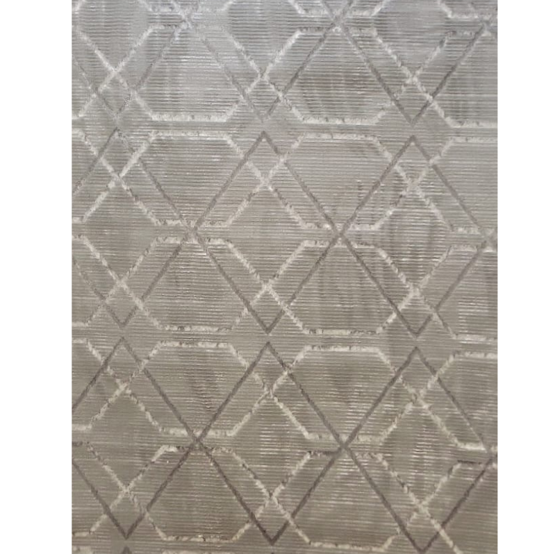 Geometric Luxe Silver Area Rug - 6.5x9.5 (ft)
