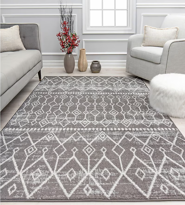 Knox Inky Charcoal Tribal Area rug - 5 x 7 (ft) - Image 3