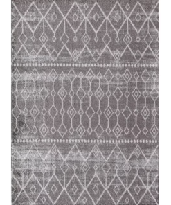 Knox Inky Charcoal Tribal Area rug - 5 x 7 (ft)