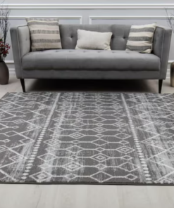 Alternative view of Knox Inky Charcoal Tribal Area rug -  5 x 7 (ft)