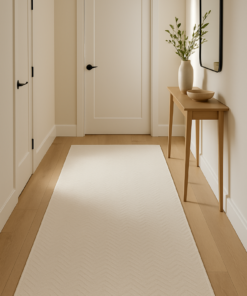 Alternative view of Ivory Chevron Runner Rug - 3.2x6.5 (ft)