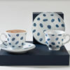 Ivy Chic Porcelain Turkish Coffee Set for 2