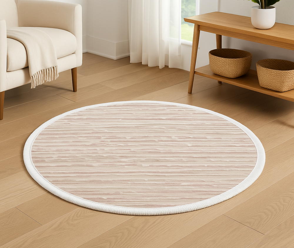Linescape Round Rug - 3.2x3.2 (ft) - Image 2