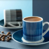 Liniya Porcelain Turkish Coffee Set for 2 - Image 2