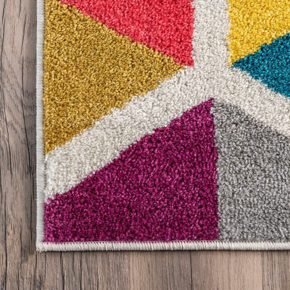 Maris Triangles Multi 10 ft. x 14 ft. Indoor Area Rug - Image 6