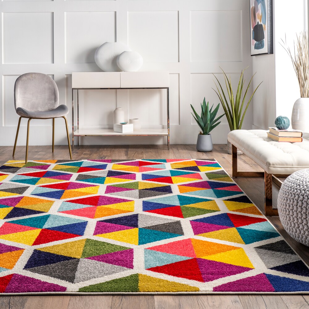 Maris Triangles Multi 10 ft. x 14 ft. Indoor Area Rug - Image 4
