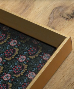 Alternative view of Midnight Bloom Glass Tray