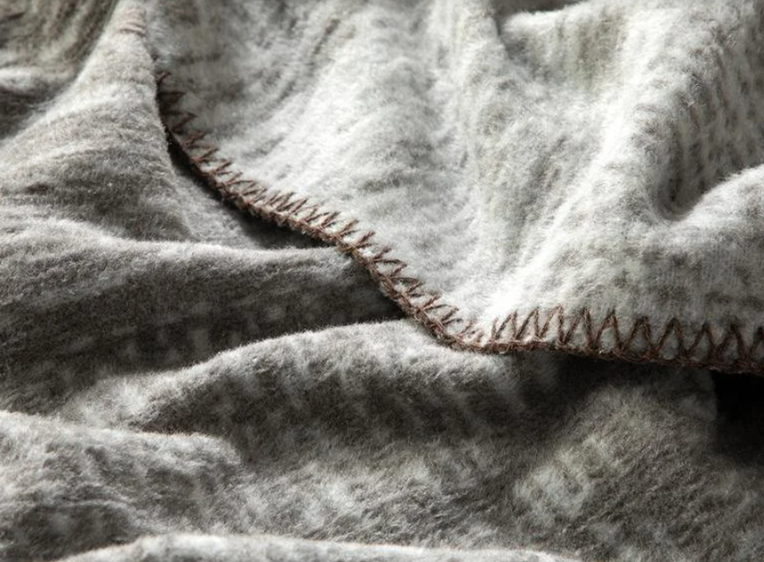 Modern Textured Cotton Double Blanket - 78 X 86.60 in - Image 3
