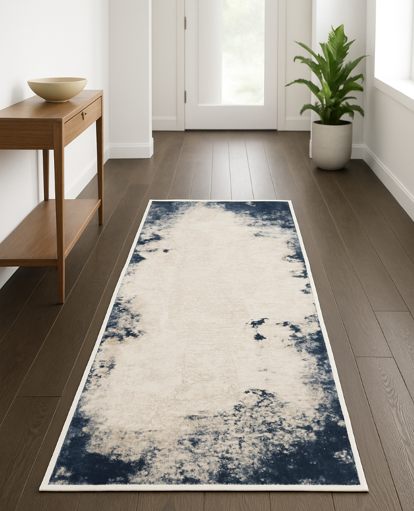 Niceness Navy Runner Rug - 2.6x6.5 (ft) - Image 4