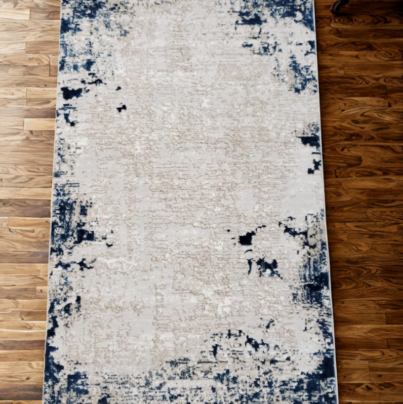 Niceness Navy Runner Rug - 2.6x6.5 (ft) - Image 2