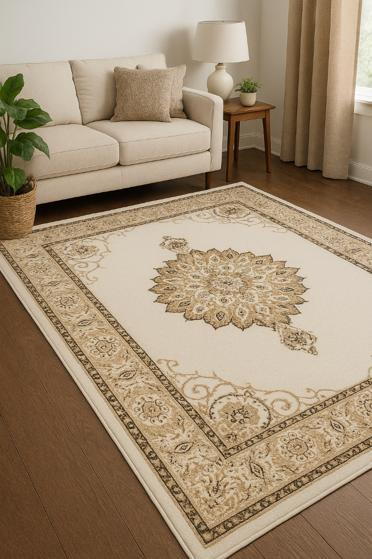 Pearl Beige PGI Runner Rug 2.6x8 ft - Image 3