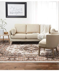 Alternative view of Home Dynamix Premium Sakarya Traditional Medallion Area Rug, Ivory/Brown - 5.2 x7.4