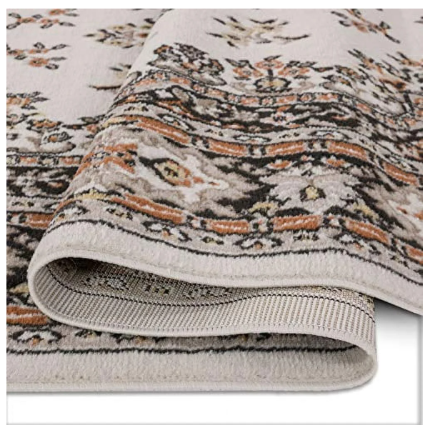 Home Dynamix Premium Sakarya Traditional Medallion Area Rug, Ivory/Brown - 5.2 x7.4 - Image 4