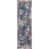 Vintage Collection Distressed | Bohemian | Blue/Purple Chic Runner Rug - 2.7x9 ft - Image 2