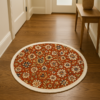 Ruby Blossom Round Rug - 3.2x3.2 (ft) - Image 2