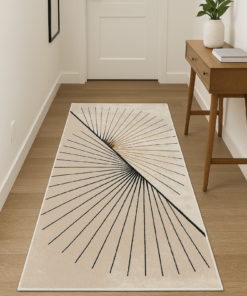 Alternative view of Venus Sunburst Line Runner Rug - 2.6x5 (ft)