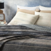 Textured Stripe Cotton Double Blanket - 78 X 86.60 in - Image 3