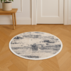 Urban Concrete Round Rug - 3.2x3.2 (ft) - Image 2