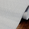 Pure White Geometric Runner Rug - 2.6x8 (ft) - Image 3