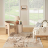 Nourison 9x12 (ft) Mocha Modern Washable Rug - Image 3