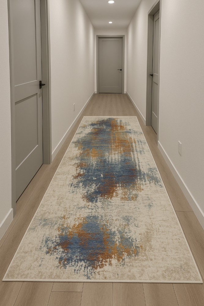 Zenit Aurora Abstract Runner Rug - 2.6x5 (ft) - Image 2