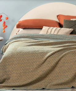 Zigzag Cotton Double Blanket - 78 X 86.60 in